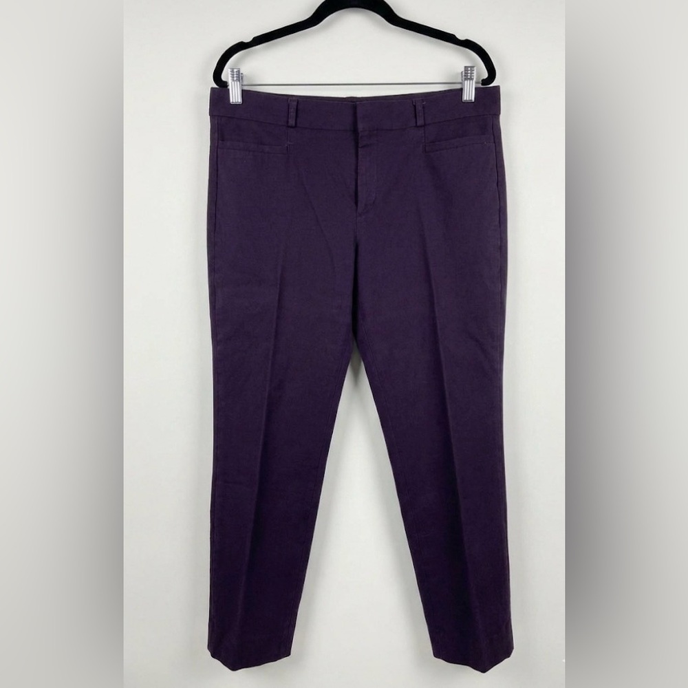 Banana Republic Purple SLOAN-FIT SLIM ANKLE PANT Size 10